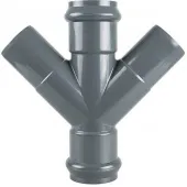 Крестовина двухраструбная напорная НПВХ 160x160x160/45*