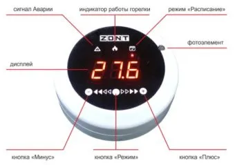 Панель управления ZONT МЛ-726