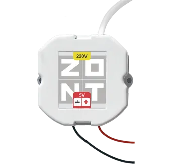 Блок питания в подрозетник 5 В для термостатов ZONT
