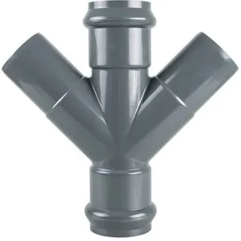 Крестовина двухраструбная напорная НПВХ 110x110x110/45*
