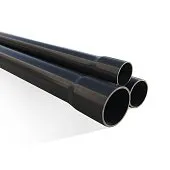 Труба НПВХ клеевая d125×4,8 мм PN10, 3 м, с раструбом