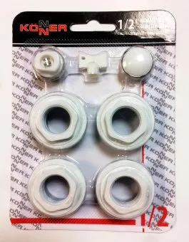 Набор комплектующих для радиатора 1/2" Konner