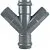Крестовина двухраструбная напорная НПВХ 110x110x110/45*