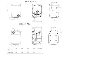 Бойлер Metalac Compact INOX A 8 R