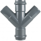 Крестовина двухраструбная напорная НПВХ 110x110x110/45*