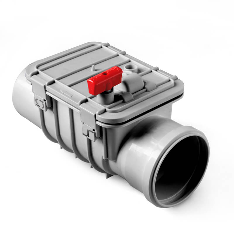 Обратный клапан для внутренней канализации 110 мм Flextron  за 1 .