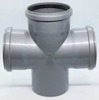 Крестовина одноплоскостная для внутренней канализации ПП 110x110x110/87* Flextron