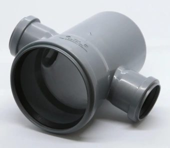 Крестовина одноплоскостная для внутренней канализации ПП 110x50х50/87* Flextron