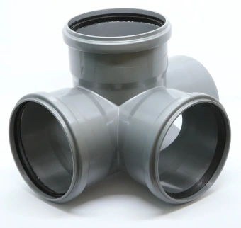 Крестовина двухплоскостная для внутренней канализации ПП 110x110x110/87* Flextron