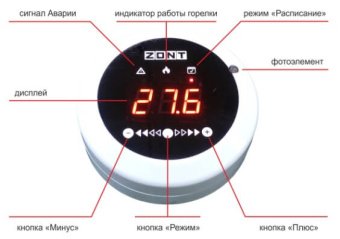 Панель управления ZONT МЛ-726