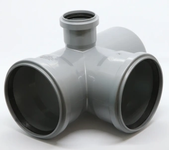 Крестовина двухплоскостная для внутренней канализации ПП 110x110x50/87* правая Flextron