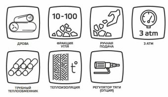 Твердотопливный котел Zota Тополь-М 80