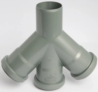 Крестовина одноплоскостная для внутренней канализации ПП 50x50х50/45* Flextron