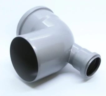 Спецотвод для внутренней канализации ПП 110x87 с выходом 50 мм (фронтальный (тыл)) Flextron