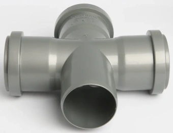 Крестовина одноплоскостная для внутренней канализации ПП 50x50х50/87* Flextron