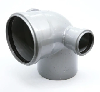 Спецотвод для внутренней канализации ПП 110/87* с выходами 50 мм (левый + правый) Flextron