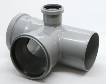 Крестовина двухплоскостная для внутренней канализации ПП 110x110x50/87* правая Flextron