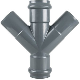 Крестовина двухраструбная напорная НПВХ 110x110x110/45*