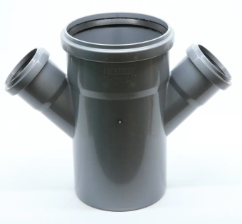 Крестовина одноплоскостная для внутренней канализации ПП 110x50х50/45* Flextron