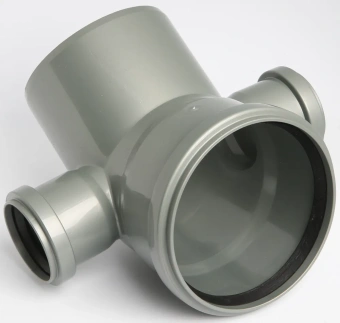 Спецотвод для внутренней канализации ПП 110/45* с выходами 50 мм (левый + правый) Flextron