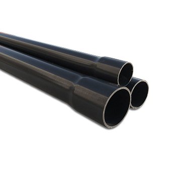 Труба НПВХ клеевая d355×13,6 мм PN10, 3 м, с раструбом