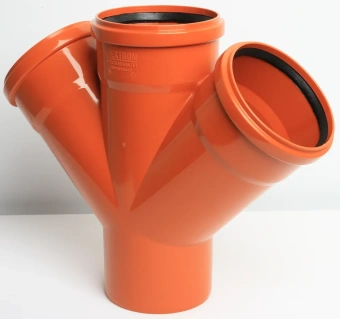 Крестовина для наружной канализации ПП 110x110x110/45* Flextron