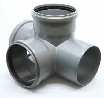 Крестовина двухплоскостная для внутренней канализации ПП 110x110x110/87* Flextron