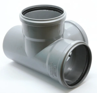 Крестовина двухплоскостная для внутренней канализации ПП 110x110x110/87* Flextron