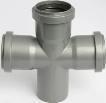Крестовина одноплоскостная для внутренней канализации ПП 50x50х50/87* Flextron