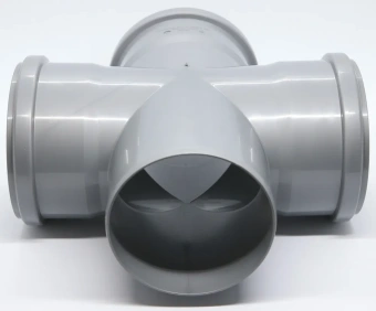 Крестовина одноплоскостная для внутренней канализации ПП 110x110x110/87* Flextron