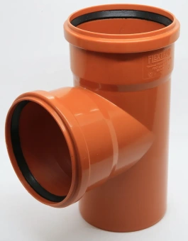 Тройник для наружной канализации ПП 110x110/87* Flextron