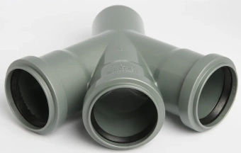 Крестовина одноплоскостная для внутренней канализации ПП 50x50х50/45* Flextron