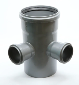 Крестовина двухплоскостная для внутренней канализации ПП 110x50x50/87* Flextron