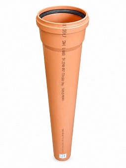 Труба для наружной канализации НПВХ SN4 110x2000 ПОЛИКАН компакт