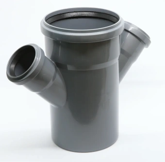 Крестовина одноплоскостная для внутренней канализации ПП 110x50х50/45* Flextron