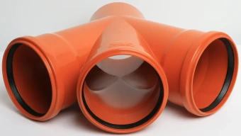 Крестовина для наружной канализации ПП 110x110x110/45* Flextron