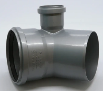 Спецотвод для внутренней канализации ПП 110/45* с выходом 50 мм (правый) Flextron