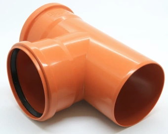 Тройник для наружной канализации ПП 110x110/87* Flextron