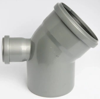 Спецотвод для внутренней канализации ПП 110x45 с выходом 50 мм (фронтальный (тыл)) Flextron
