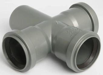 Крестовина одноплоскостная для внутренней канализации ПП 50x50х50/87* Flextron