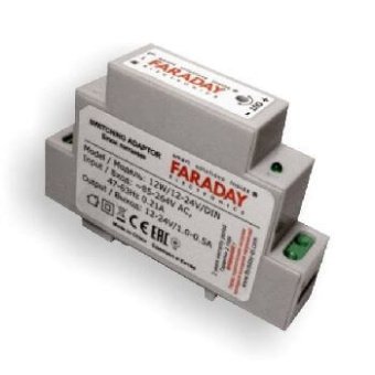 Блок питания с креплением на DIN-рейку Faraday 12W/12-24V/DIN