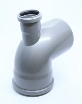 Спецотвод для внутренней канализации ПП 110x87 с выходом 50 мм (фронтальный (тыл)) Flextron